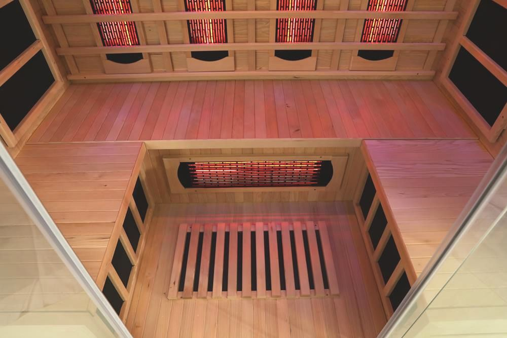Luxury Wooden Indoor 4 Person Deluxe Comfortable Dry Infrared Sauna Room