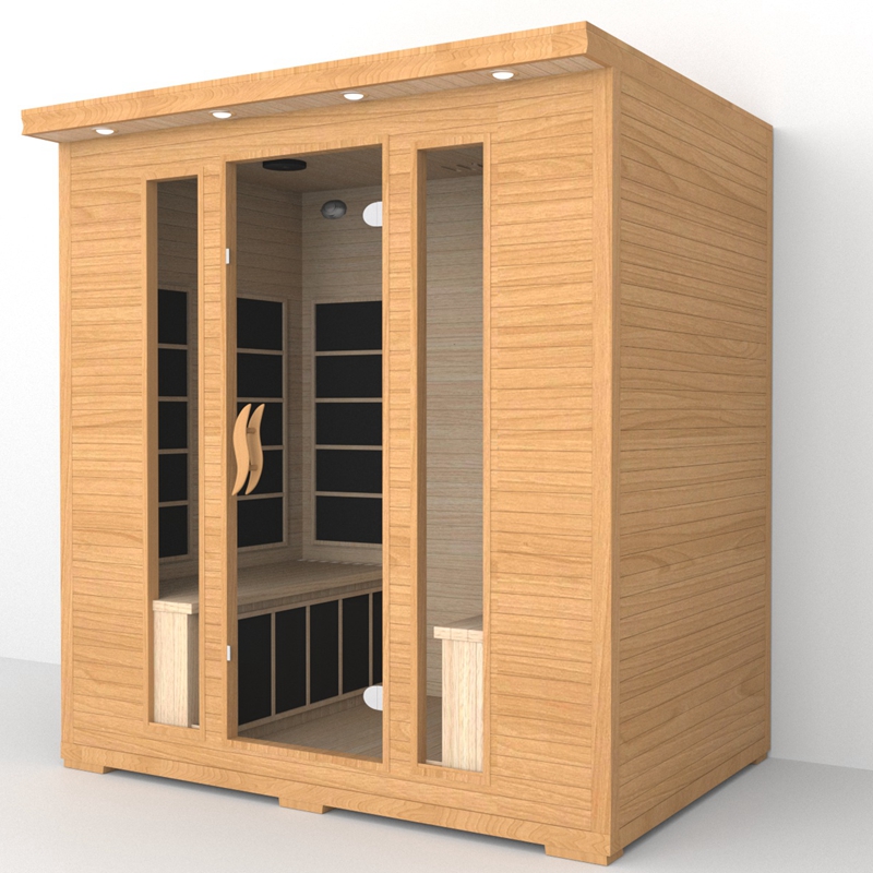 Traditional Luxury Solid Wood Indoor Small Home Far Infrared Sauna Room